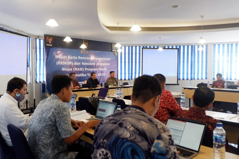 Rangka Agenda Pleno Rencana Operasional (RENOP) dan Rencana Anggaran Biaya (RAB) Sebagai Sarana Peningkatan Akreditasi dan Mutu Pendidikan Program Studi Informatika Tahun 2024