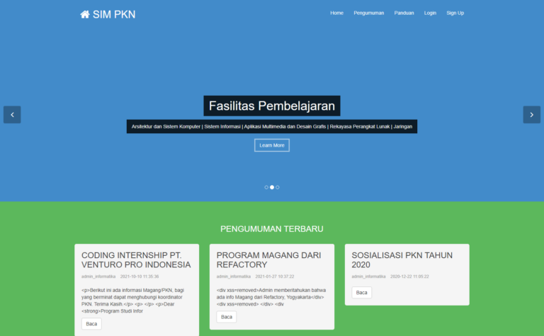 Prodi Informatika UMM Fasilitasi Mahasiswa dengan Sistem Informasi Manajemen Praktek Kerja Nyata (SIM PKN)